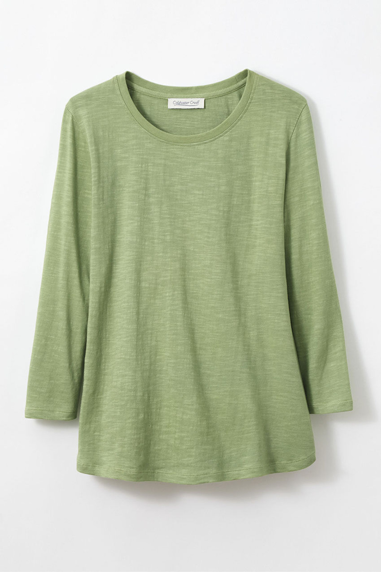 Just Right 3/4-Sleeve Slub-Knit Tee