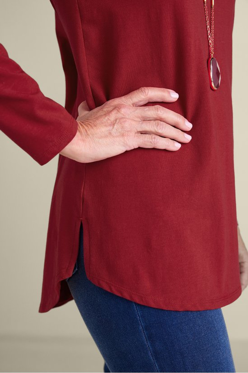 SoftEssential™ Supima® Isabel Long Sleeve Tunic