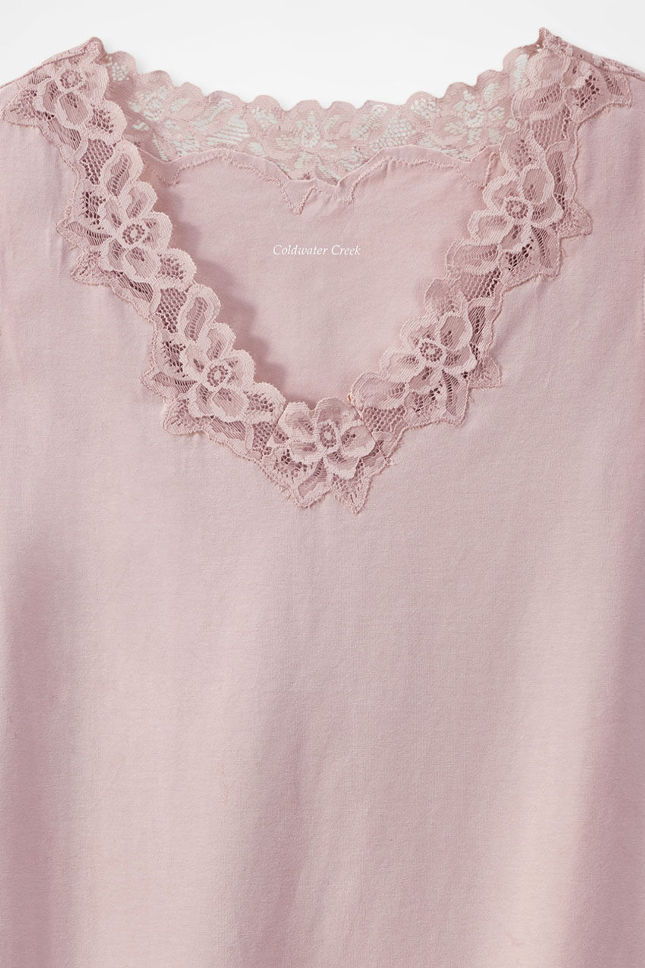 Longer Length Double Lace Tank