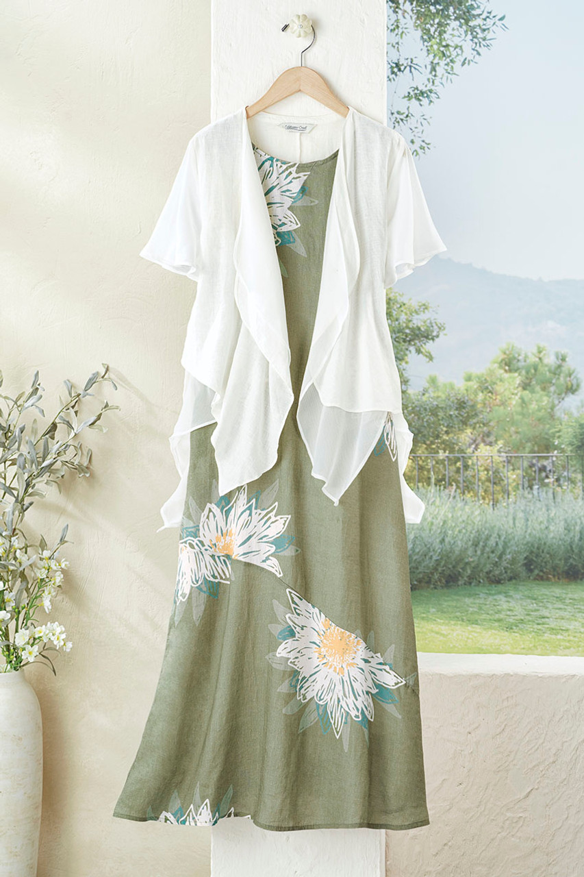 Bold Impressions Linen Dress