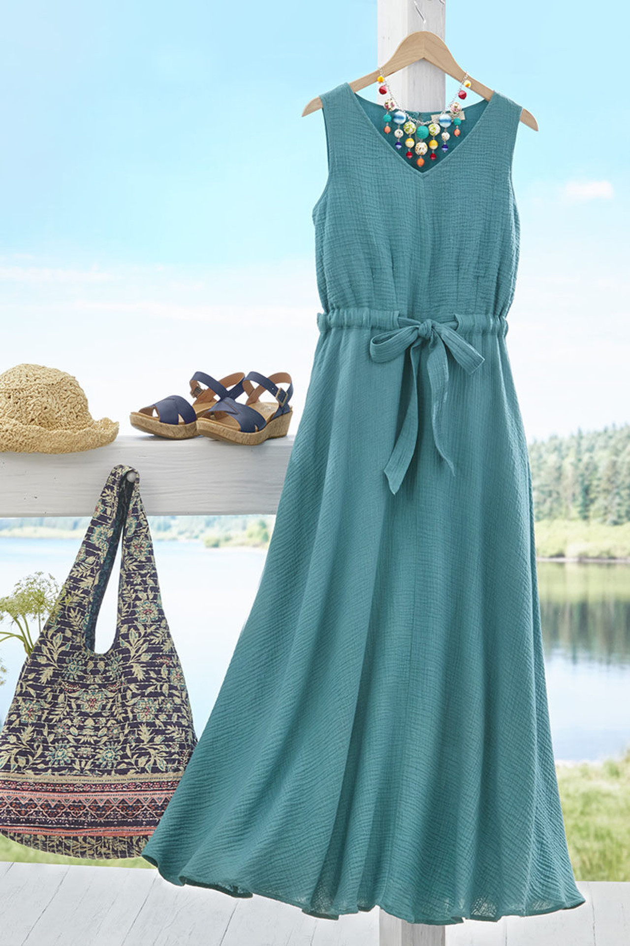 Soft Waves Gauze Dress