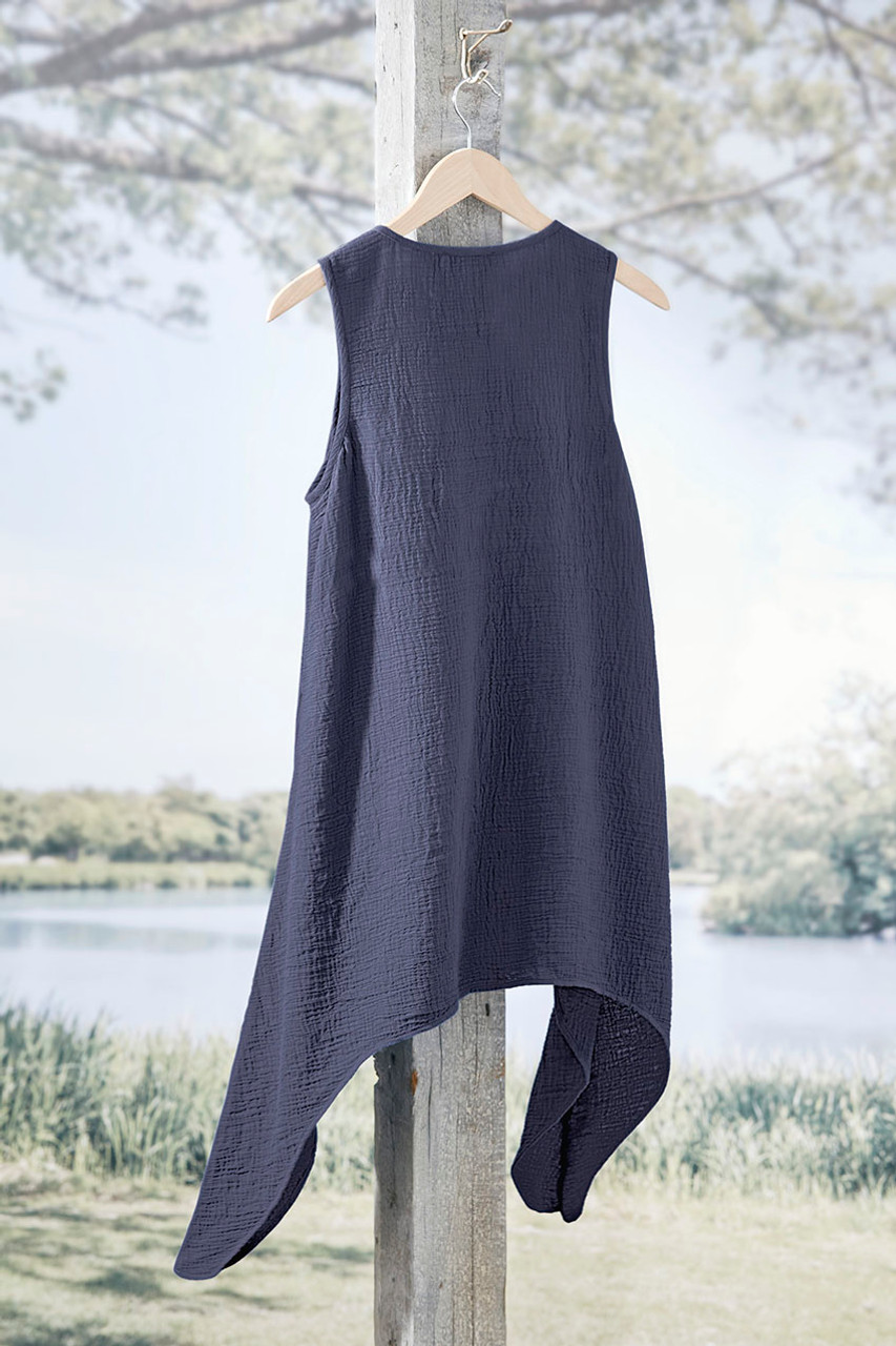 Light As Air Crossover Gauze Top