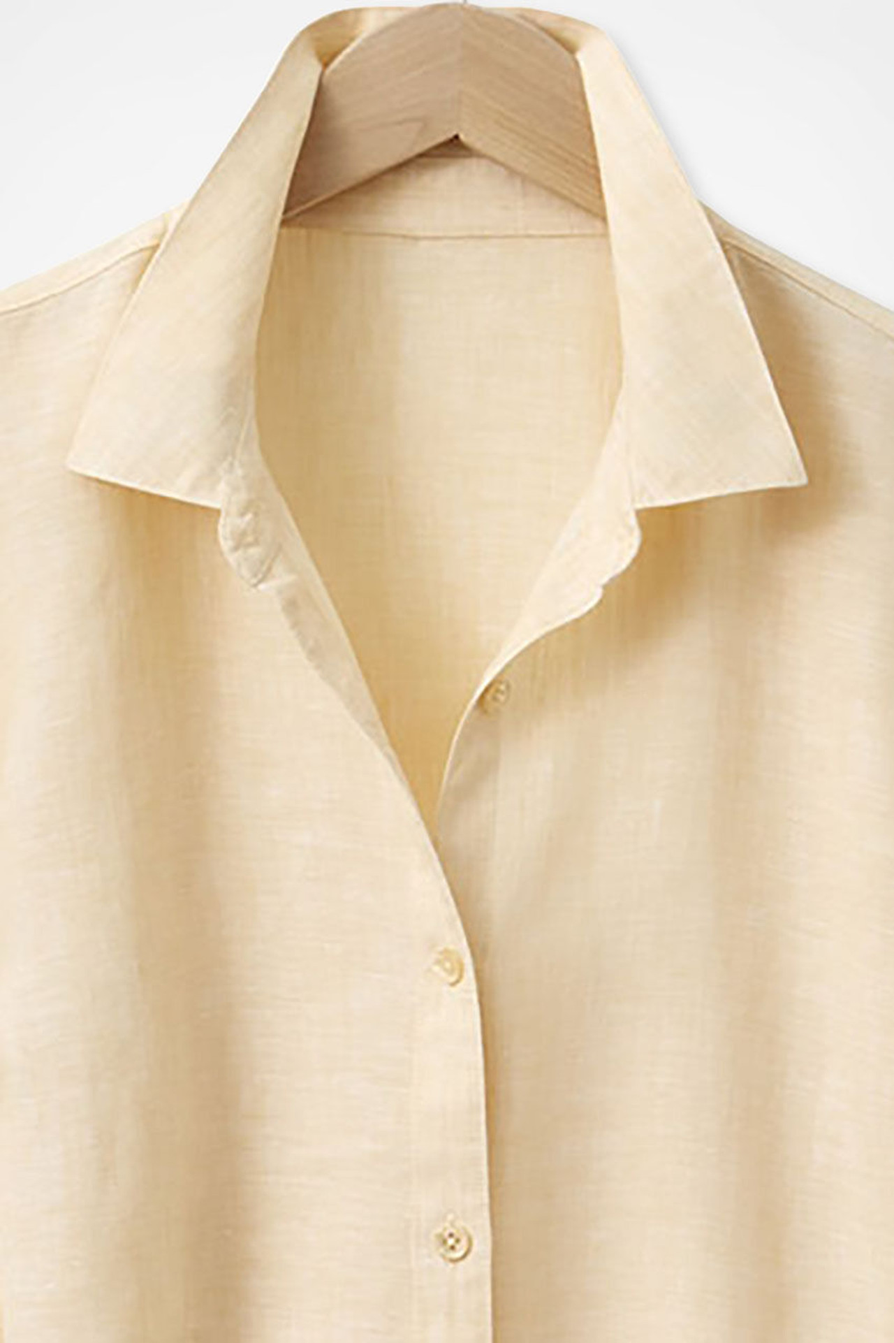 Easy-Care Linen Big Shirt