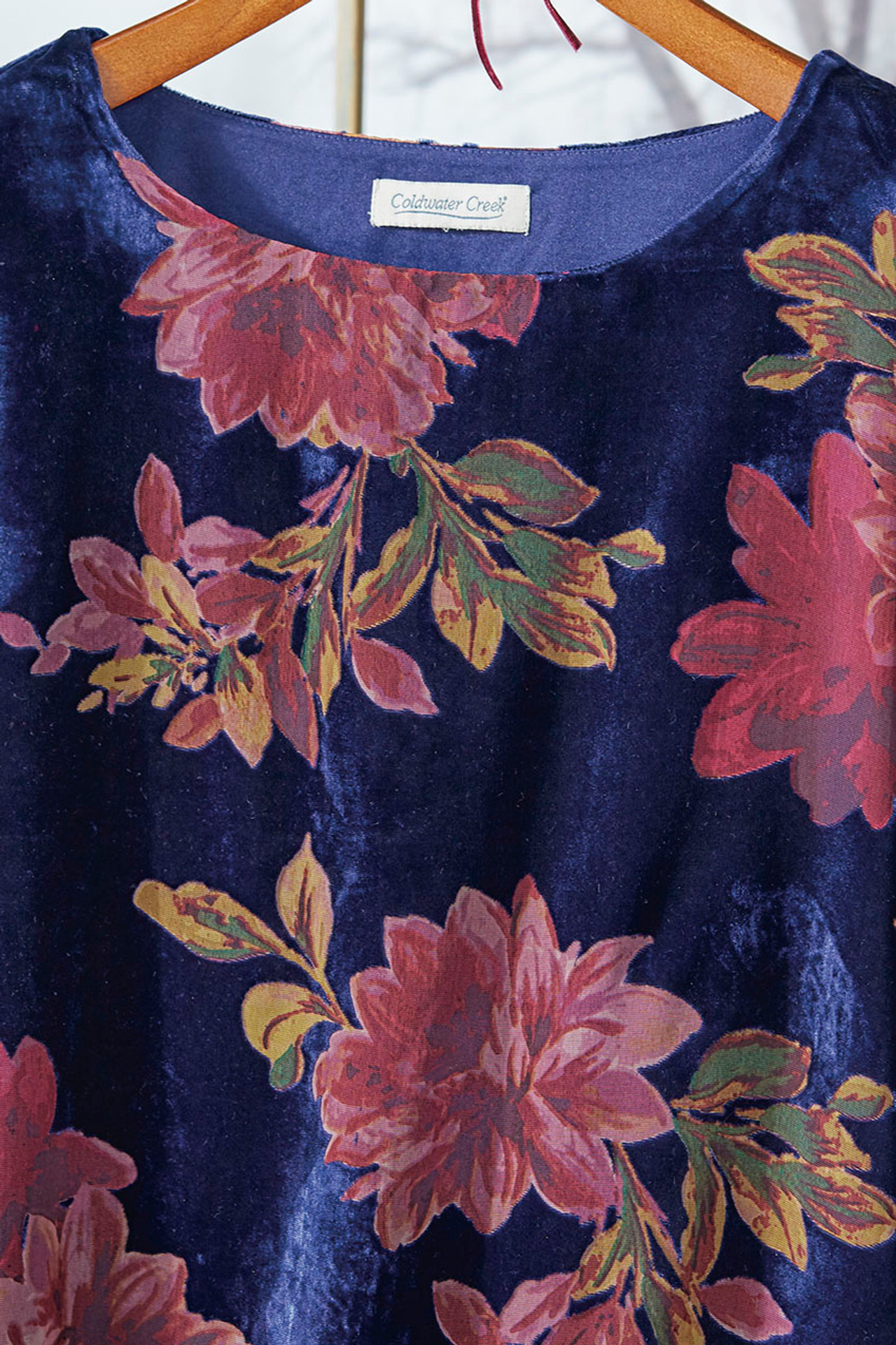 Enchanted Blooms Velvet Top