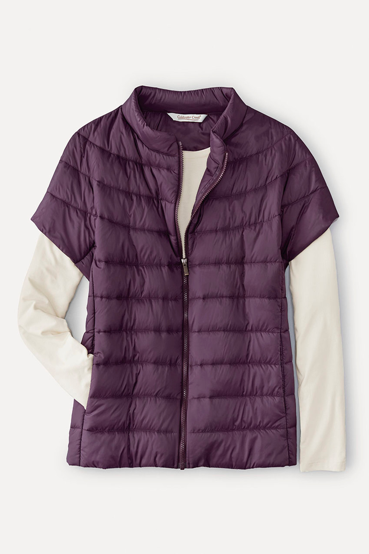 Cap-Sleeve Puffer Vest