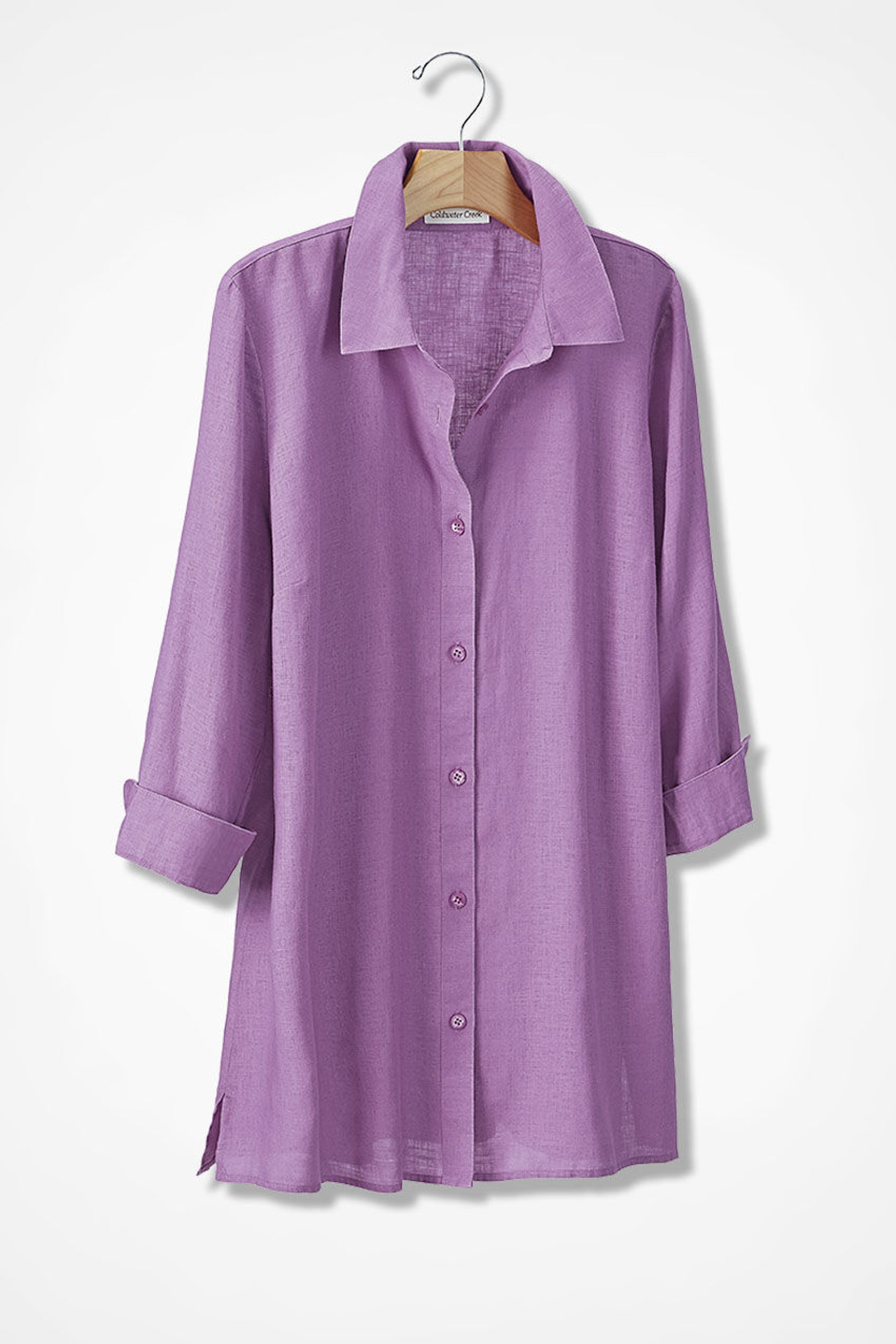 Easy-Care Linen Big Shirt