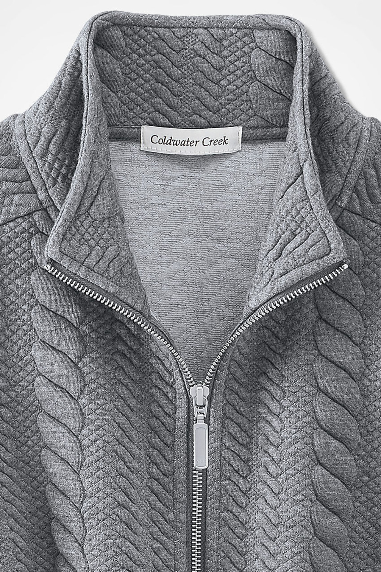 Curved Hem Cable Vest