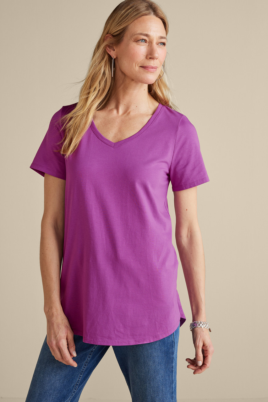 SoftEssential™ Supima® Isabel Short Sleeve Tunic