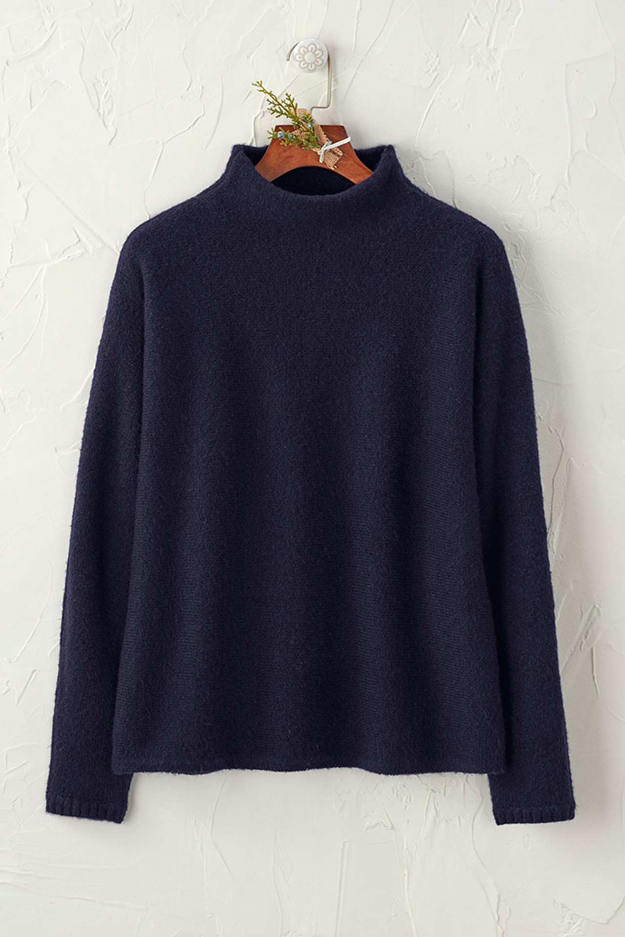 Dolman Sleeve Mockneck Sweater