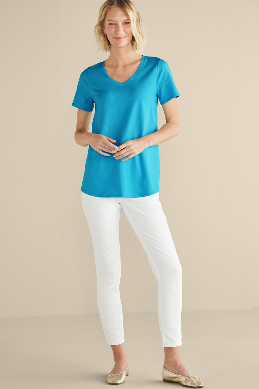 SoftEssential™ Supima® Isabel Short Sleeve Tunic