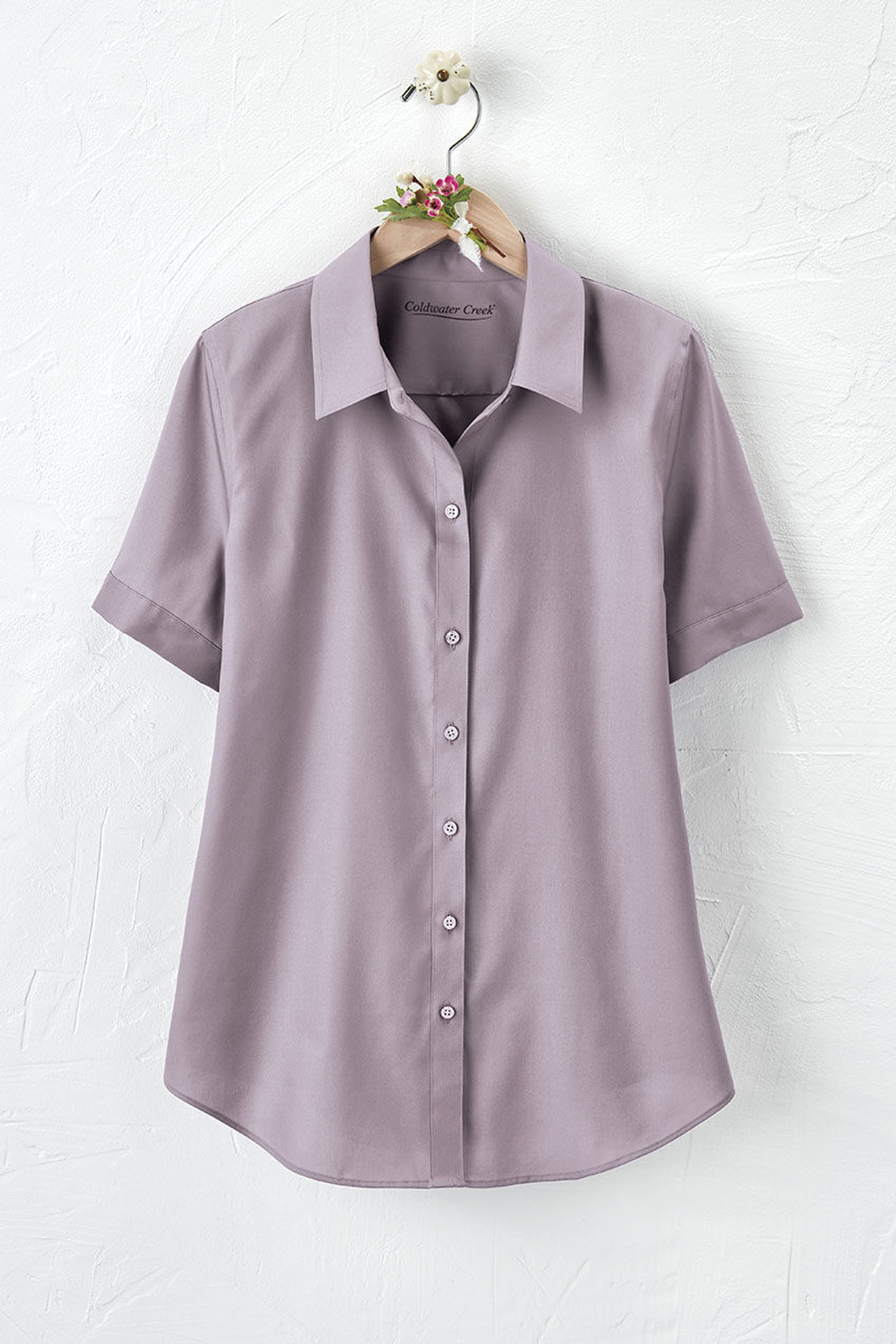 Short Sleeve Stain Stop No-Iron Shirt