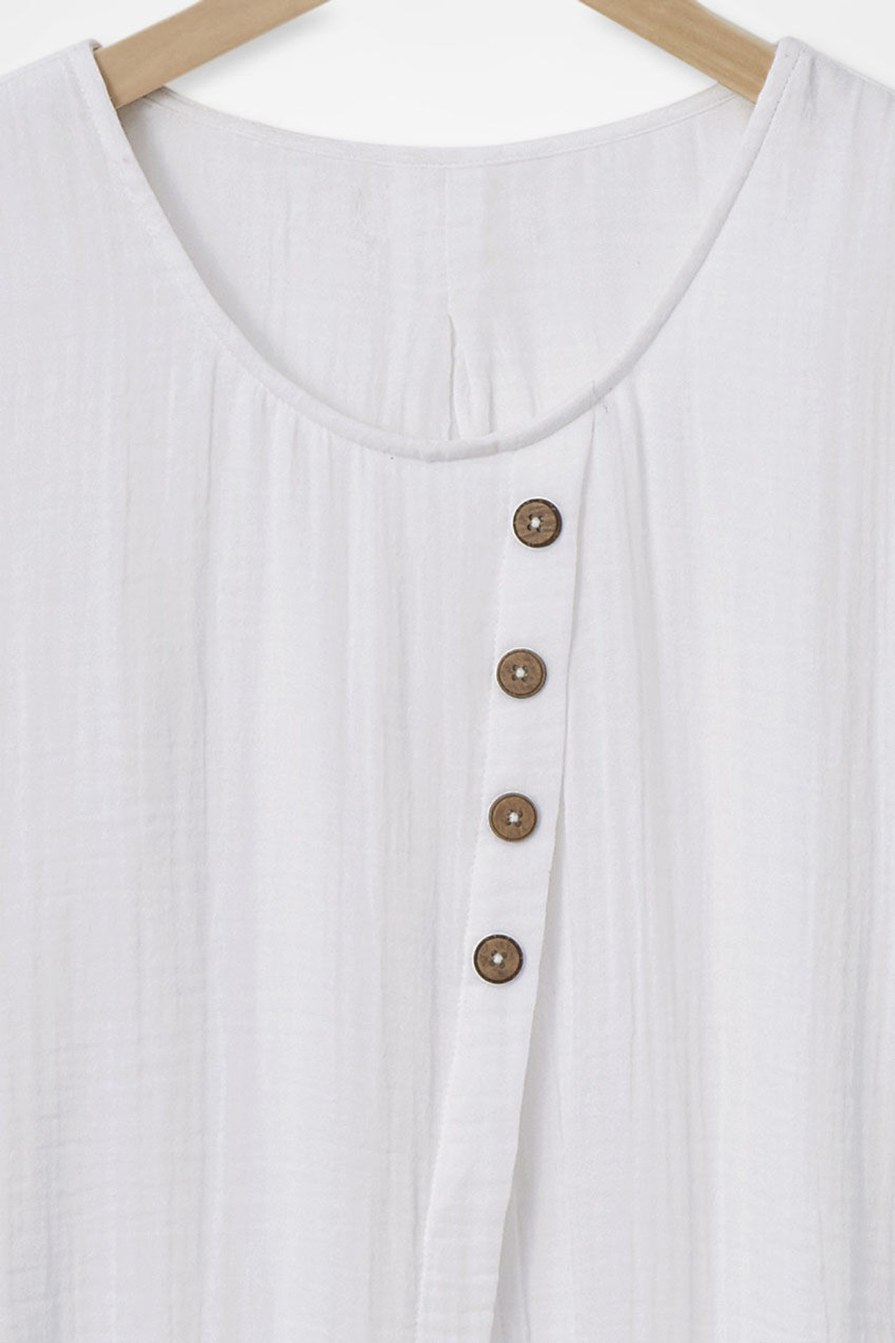 Light as Air Gauze Pullover Tunic Top