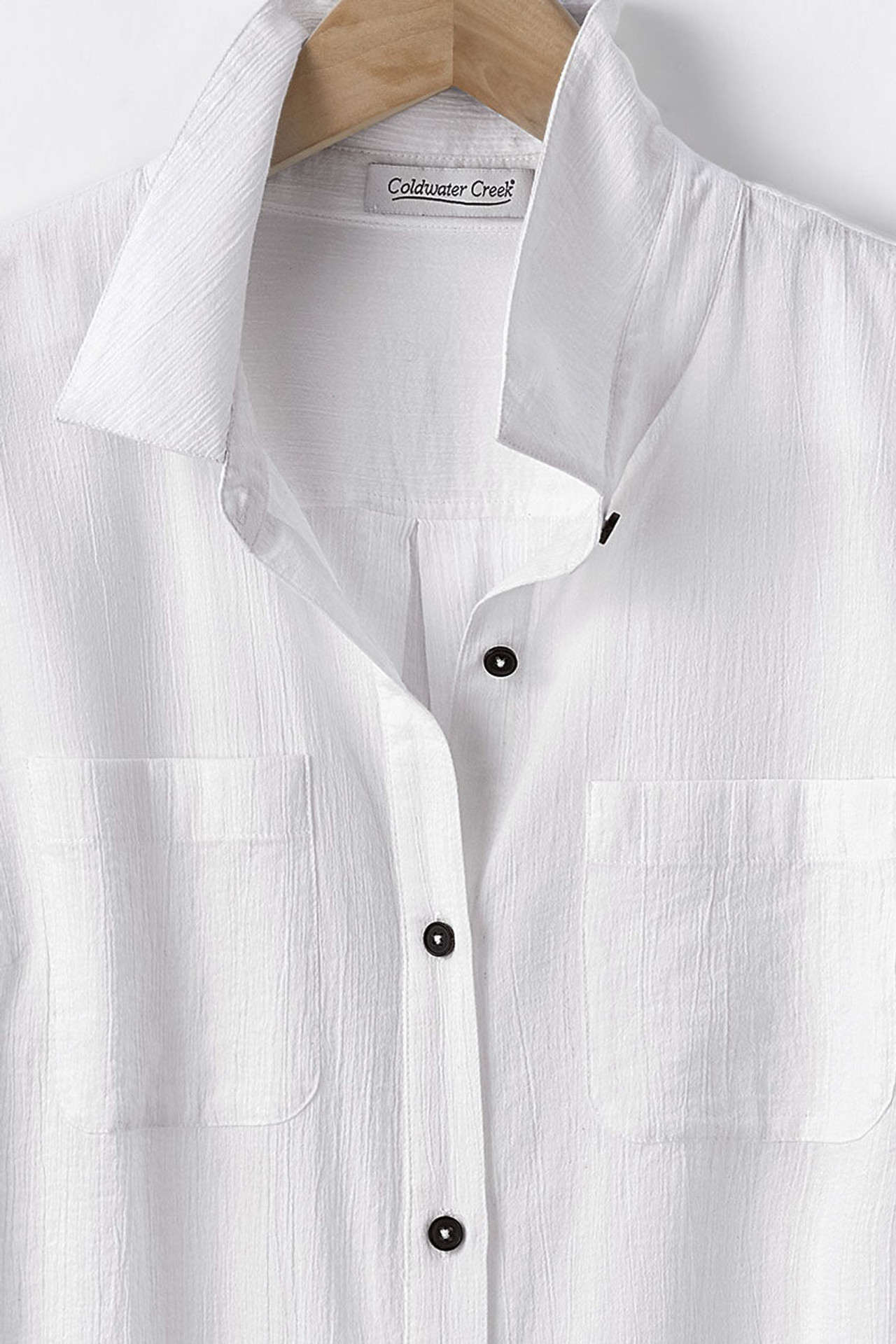 Crinkle Cotton Camp Shirt
