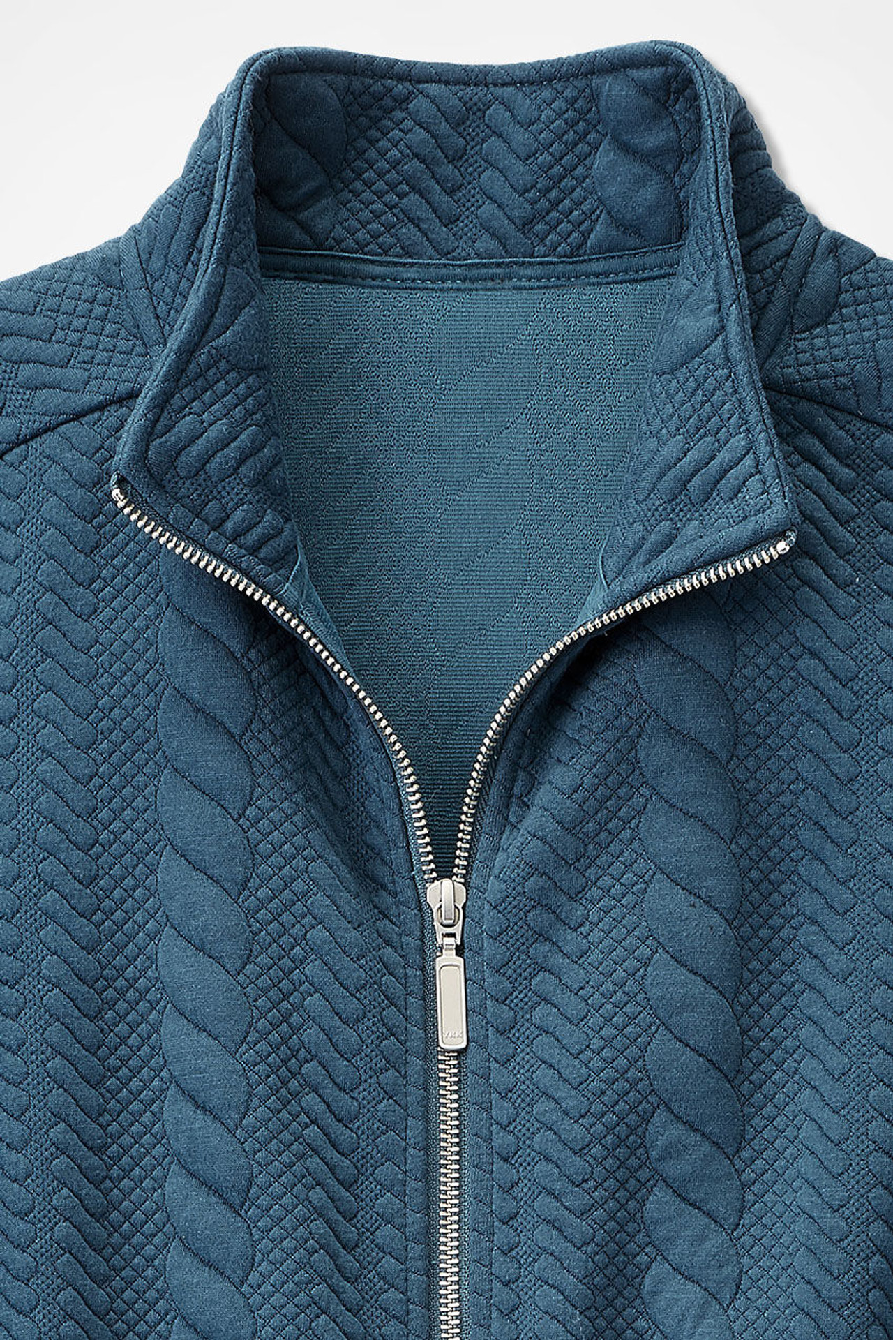 Curved Hem Cable Vest