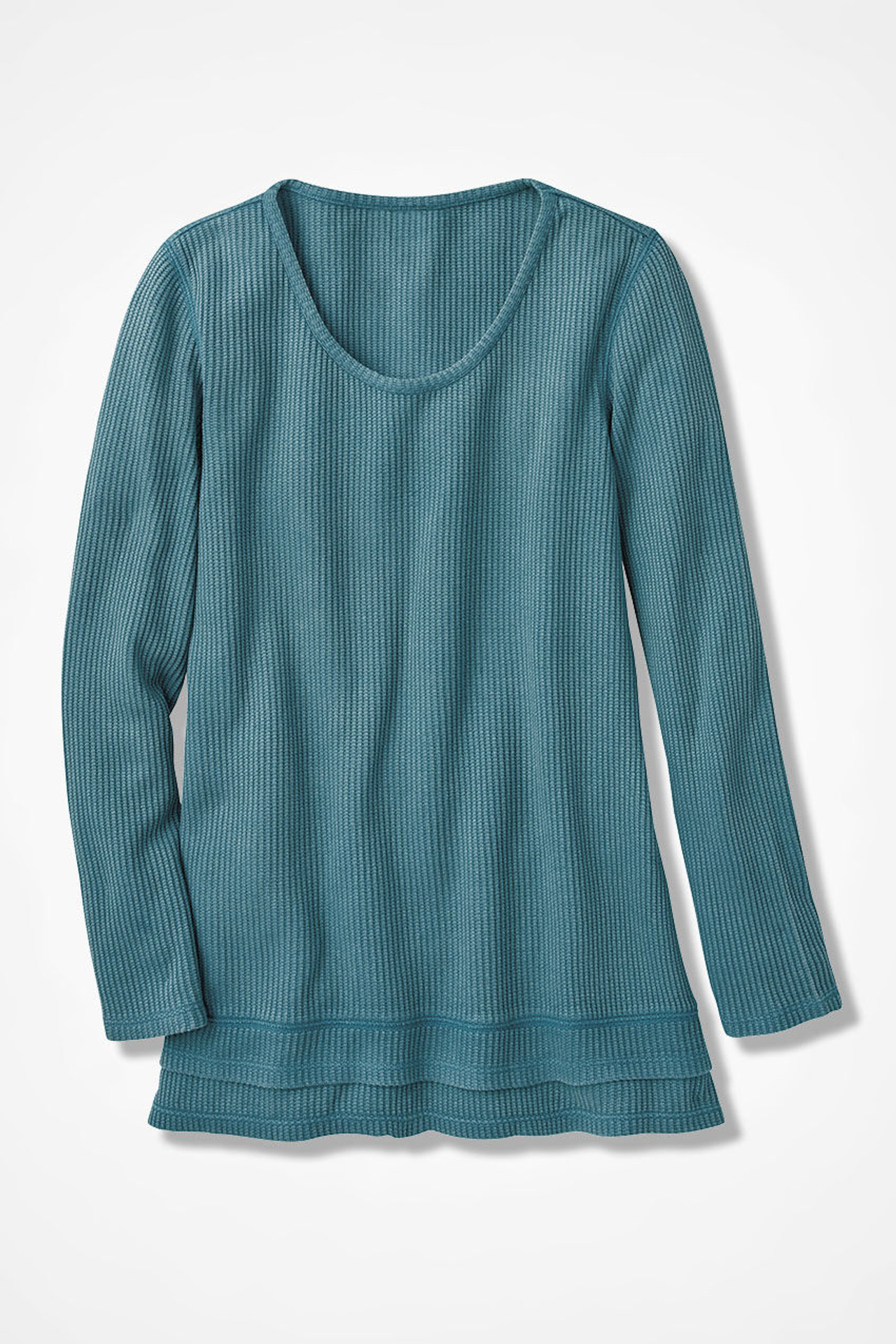 Layered-Look Waffle Tunic