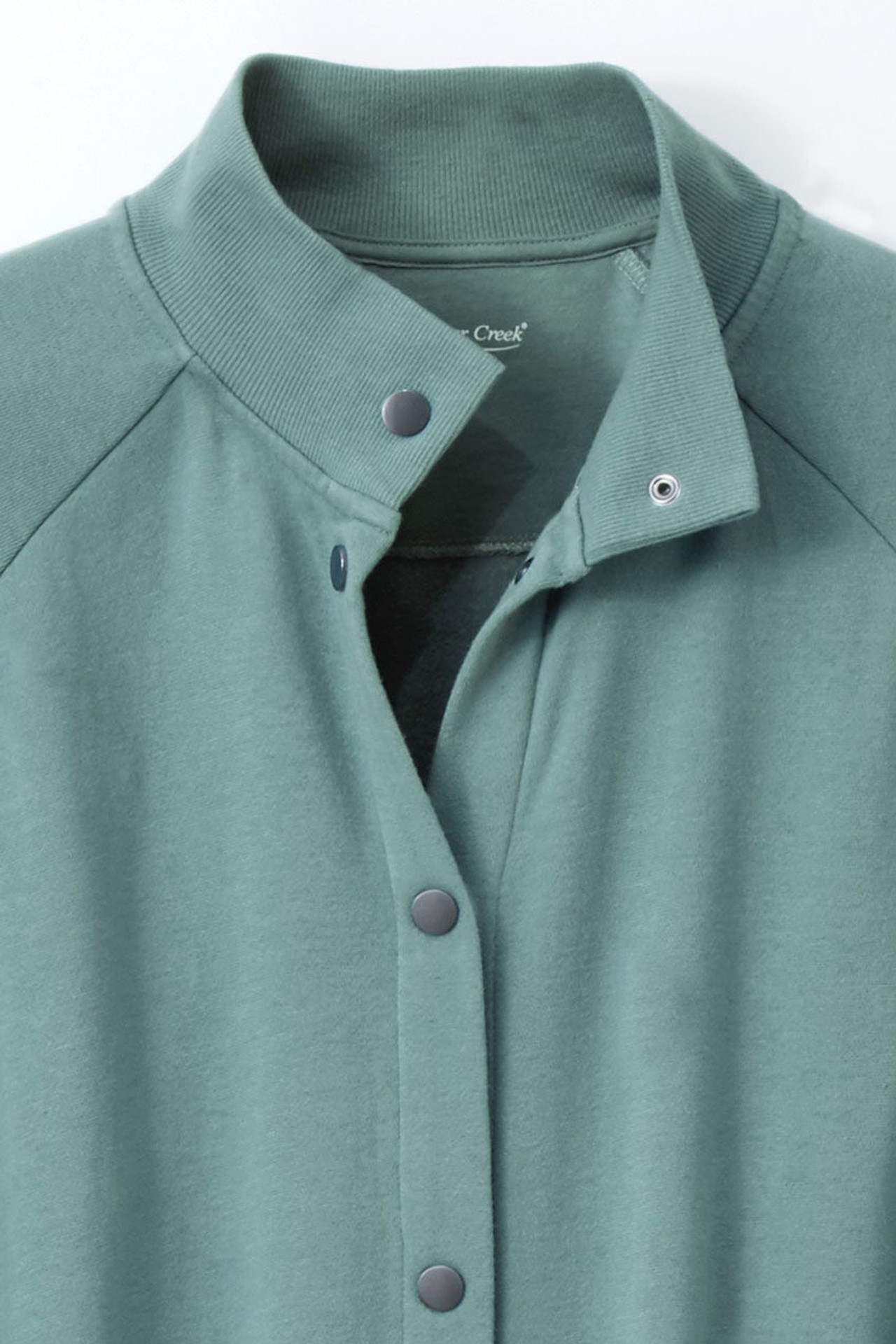 Snap-Front Sweatshirt Lounger