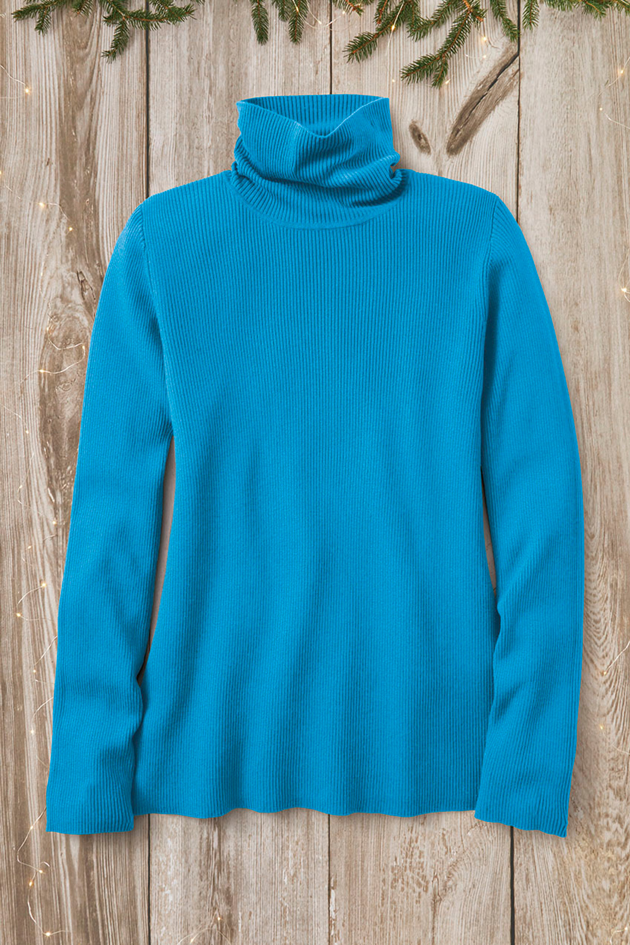 Ribbed Turtleneck Sweater