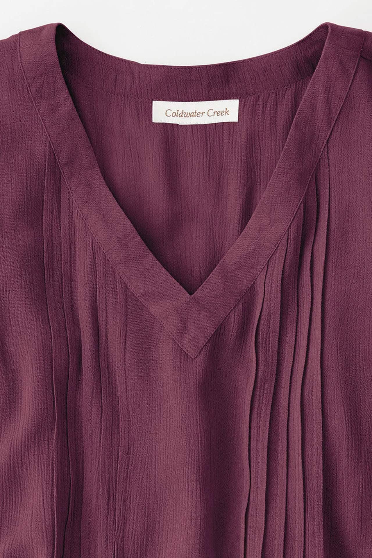Solstice Tuck-and-Release Cap-Sleeve Blouse