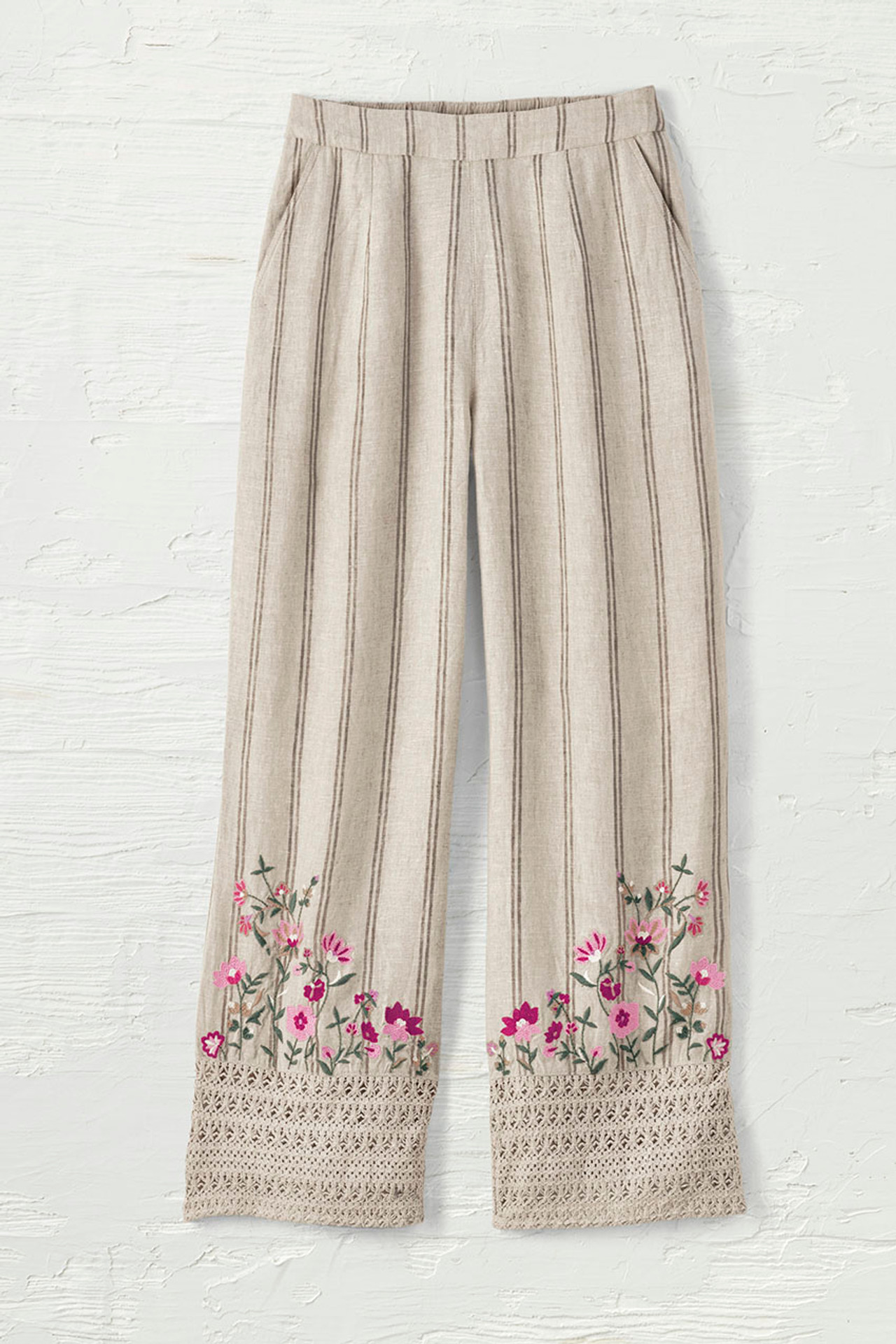 Trellis Striped Ankle Pants