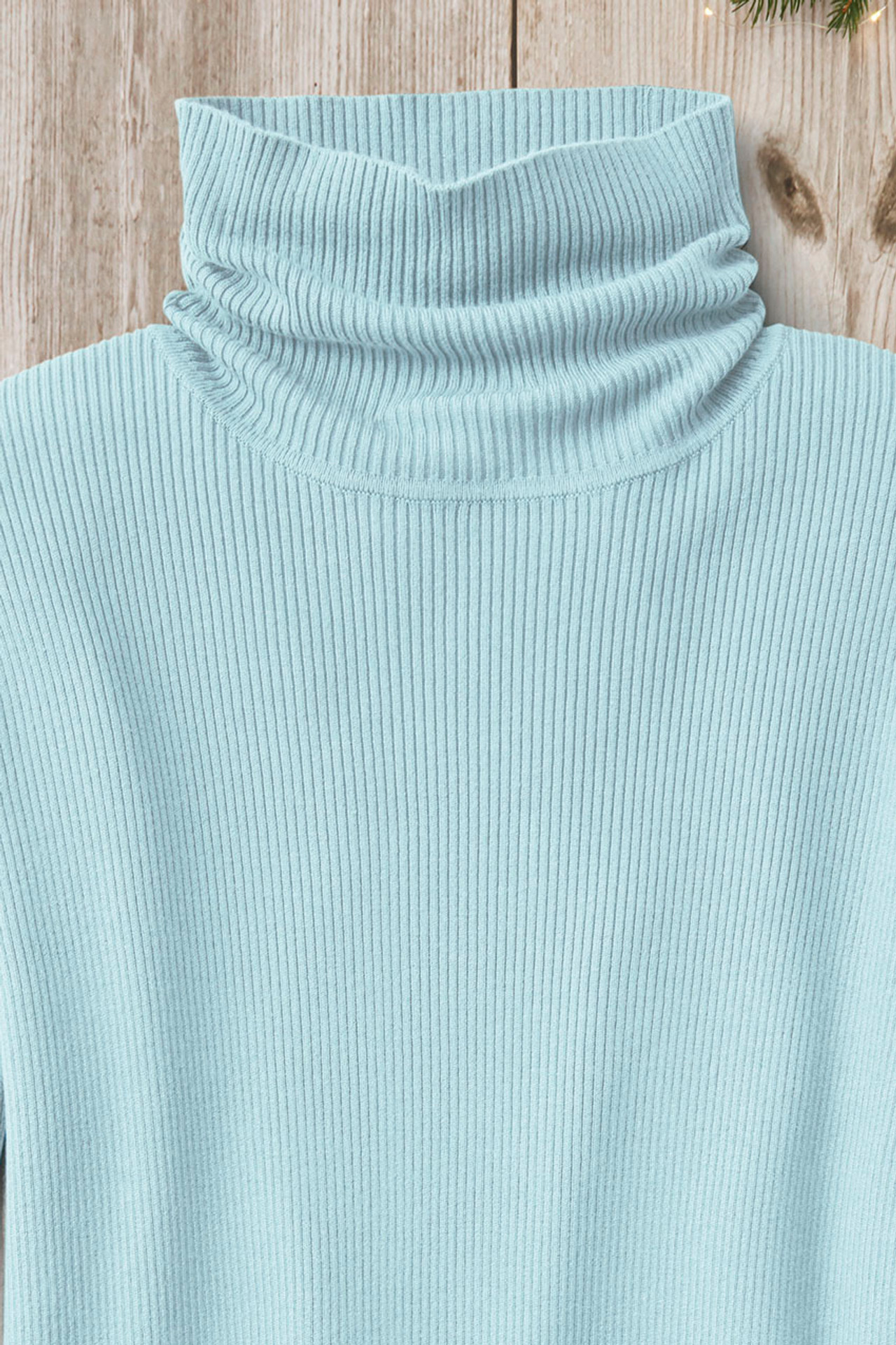 Ribbed Turtleneck Sweater