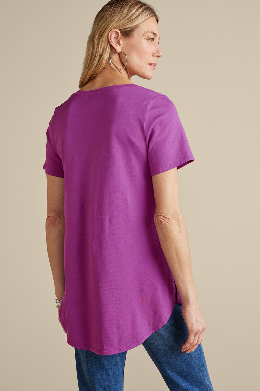 SoftEssential™ Supima® Isabel Short Sleeve Tunic