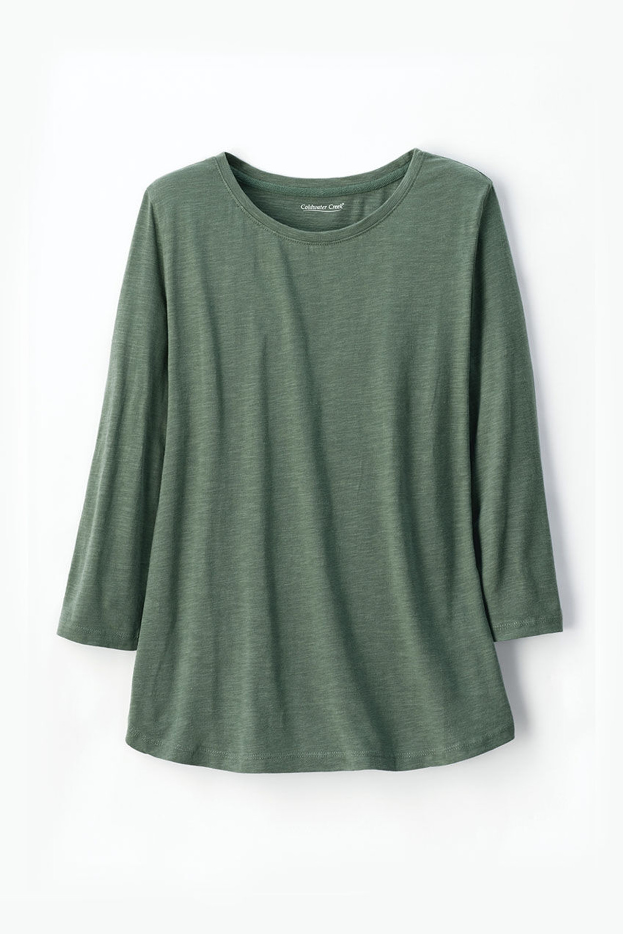 Just Right 3/4-Sleeve Slub-Knit Tee