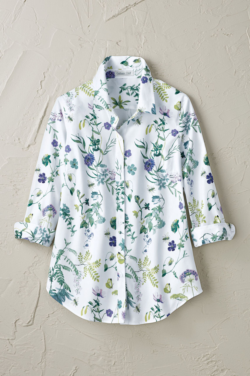 Mary’s Meadow 3/4-Sleeve No-Iron Shirt