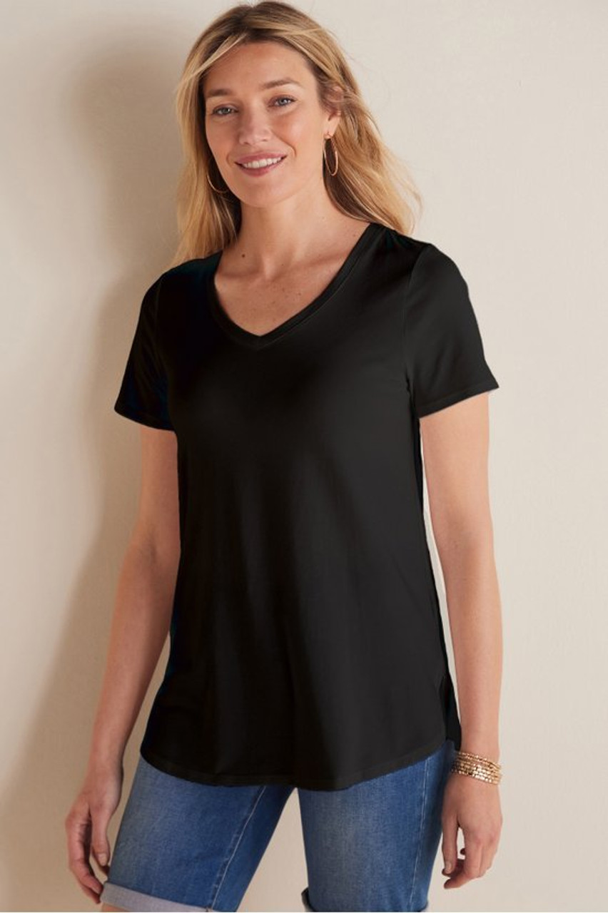 SoftEssential™ Supima® Isabel Short Sleeve Tunic