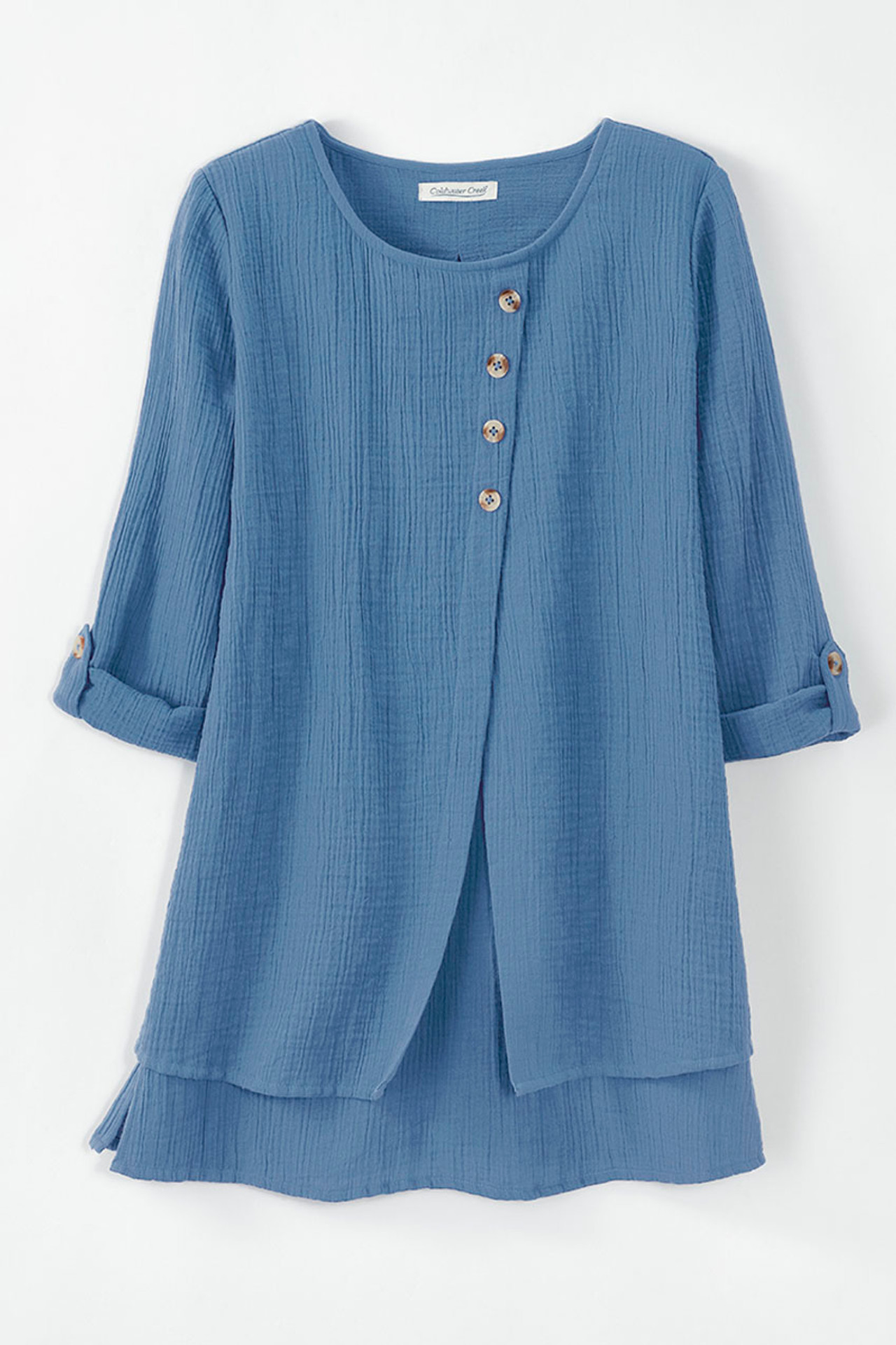 Light as Air Gauze Pullover Tunic Top