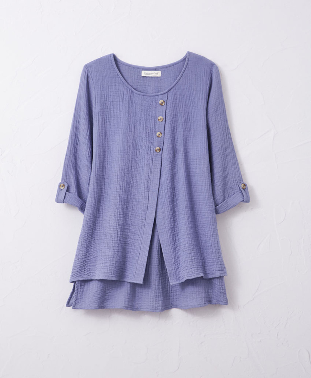 Light as Air Gauze Pullover Tunic Top
