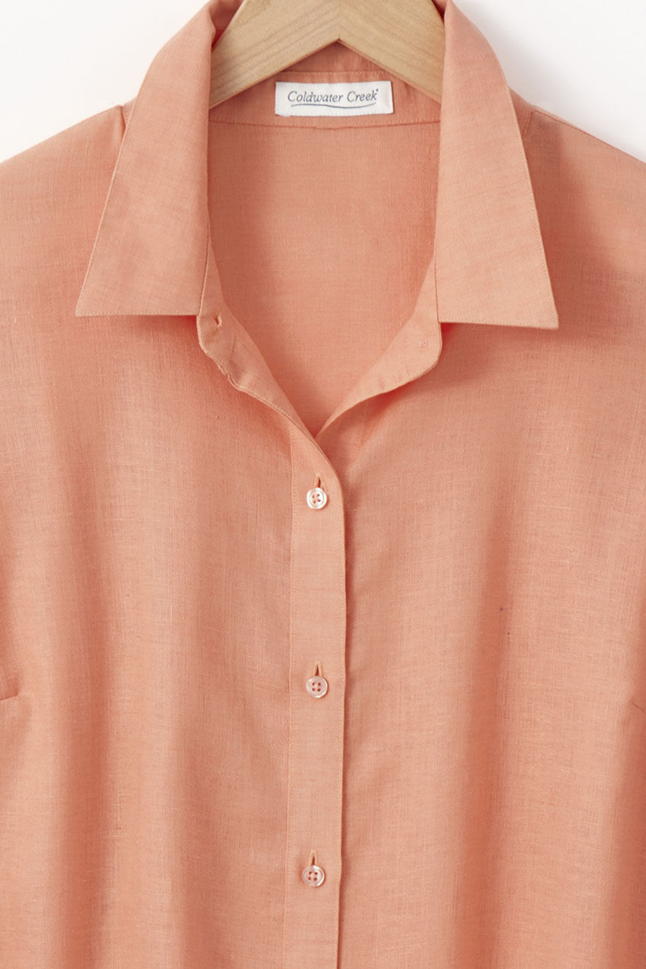 Easy-Care Linen Big Shirt