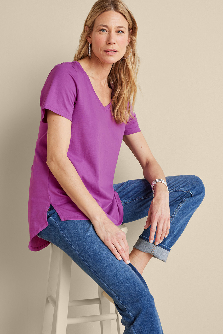 SoftEssential™ Supima® Isabel Short Sleeve Tunic
