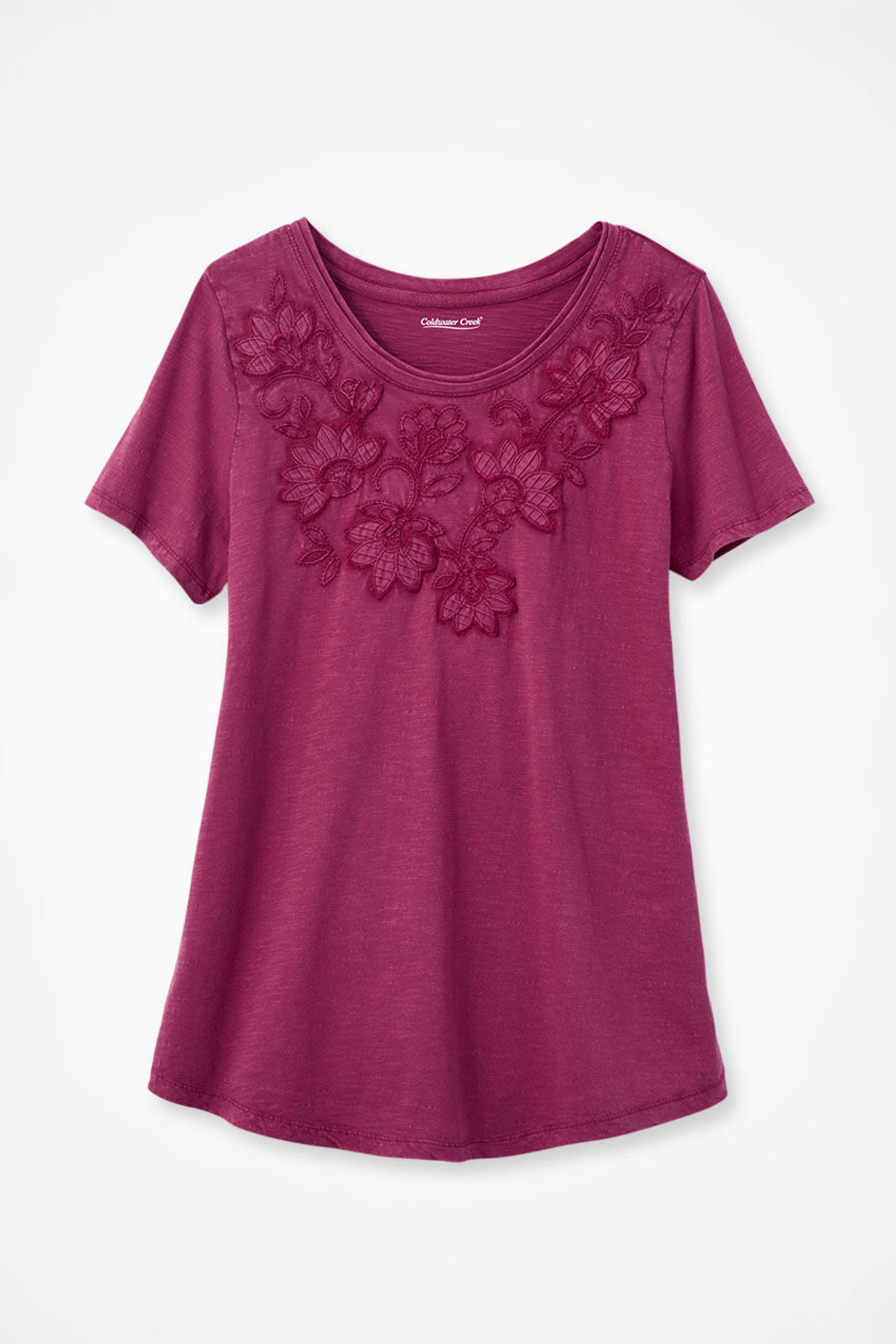Swirling Petals Slub Tee