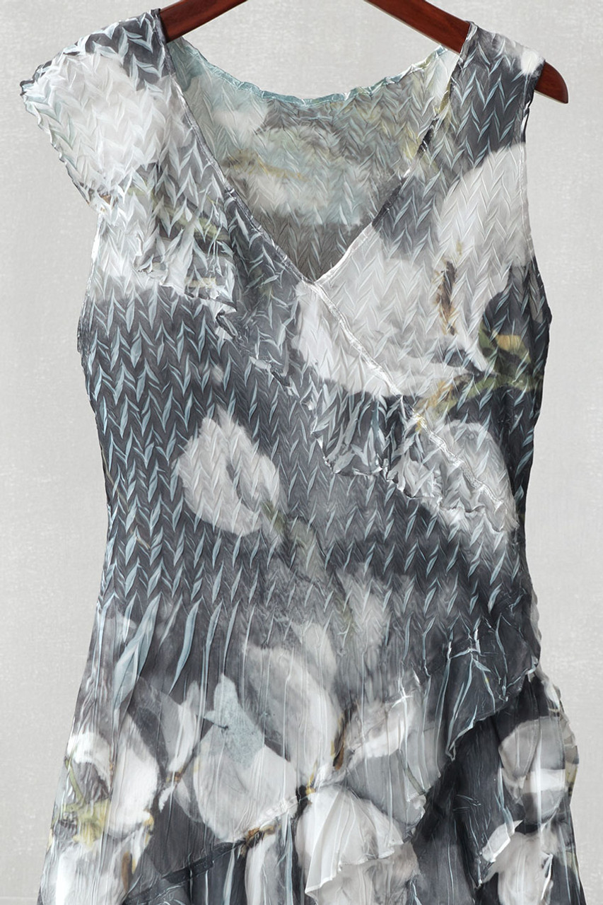 Midnight Magnolia Ruffle Dress by Komarov