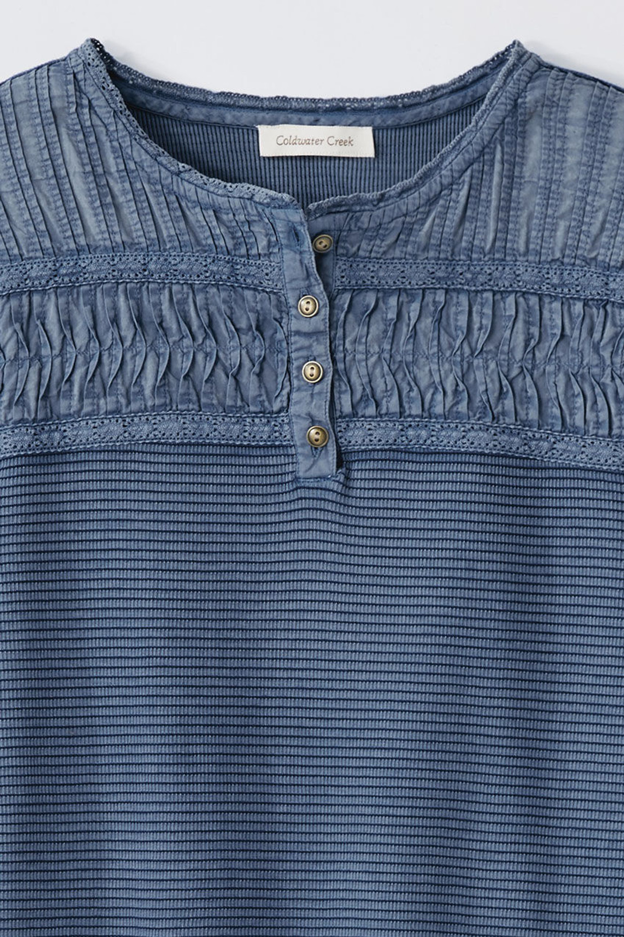 Textured Knit Henley