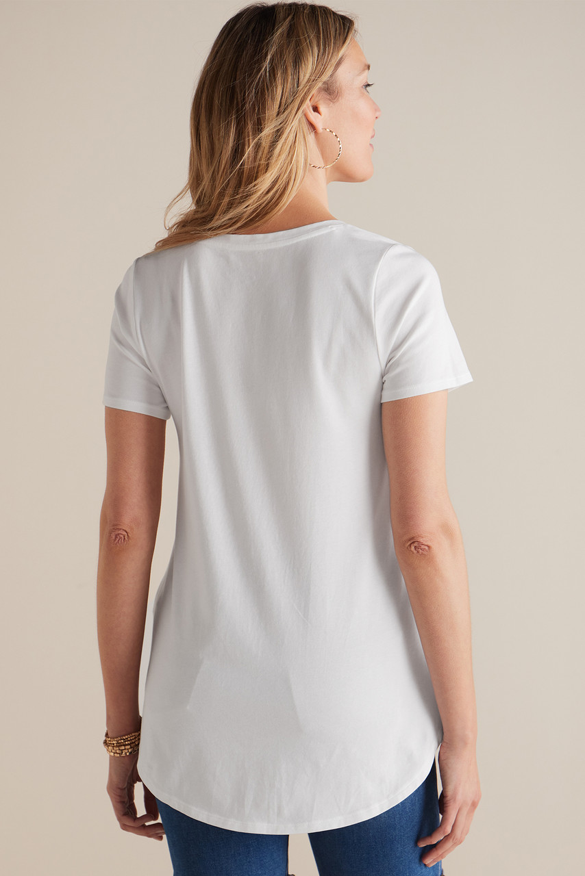 SoftEssential™ Supima® Isabel Short Sleeve Tunic