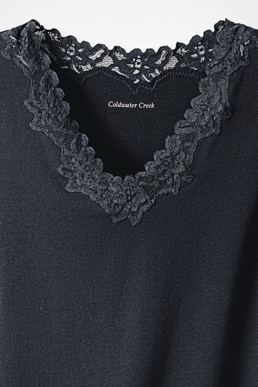 Longer Length Double Lace Tank