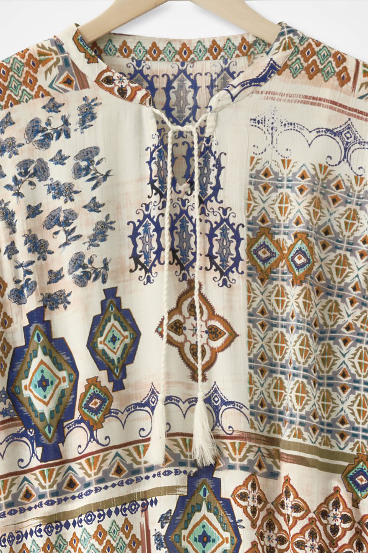Patchwork Journeys Border Print Dress