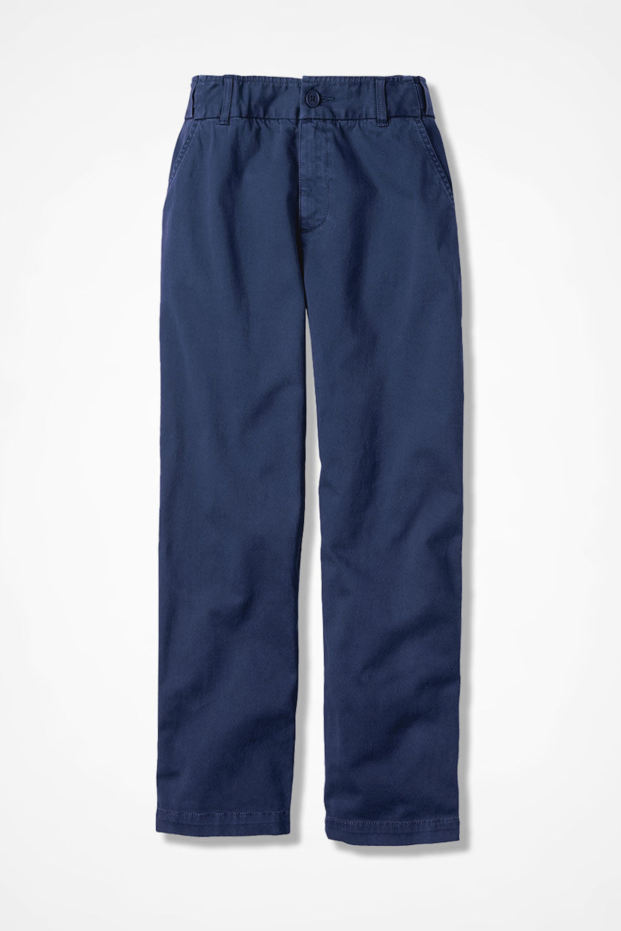Hidden Stretch-Waist Chino Crops