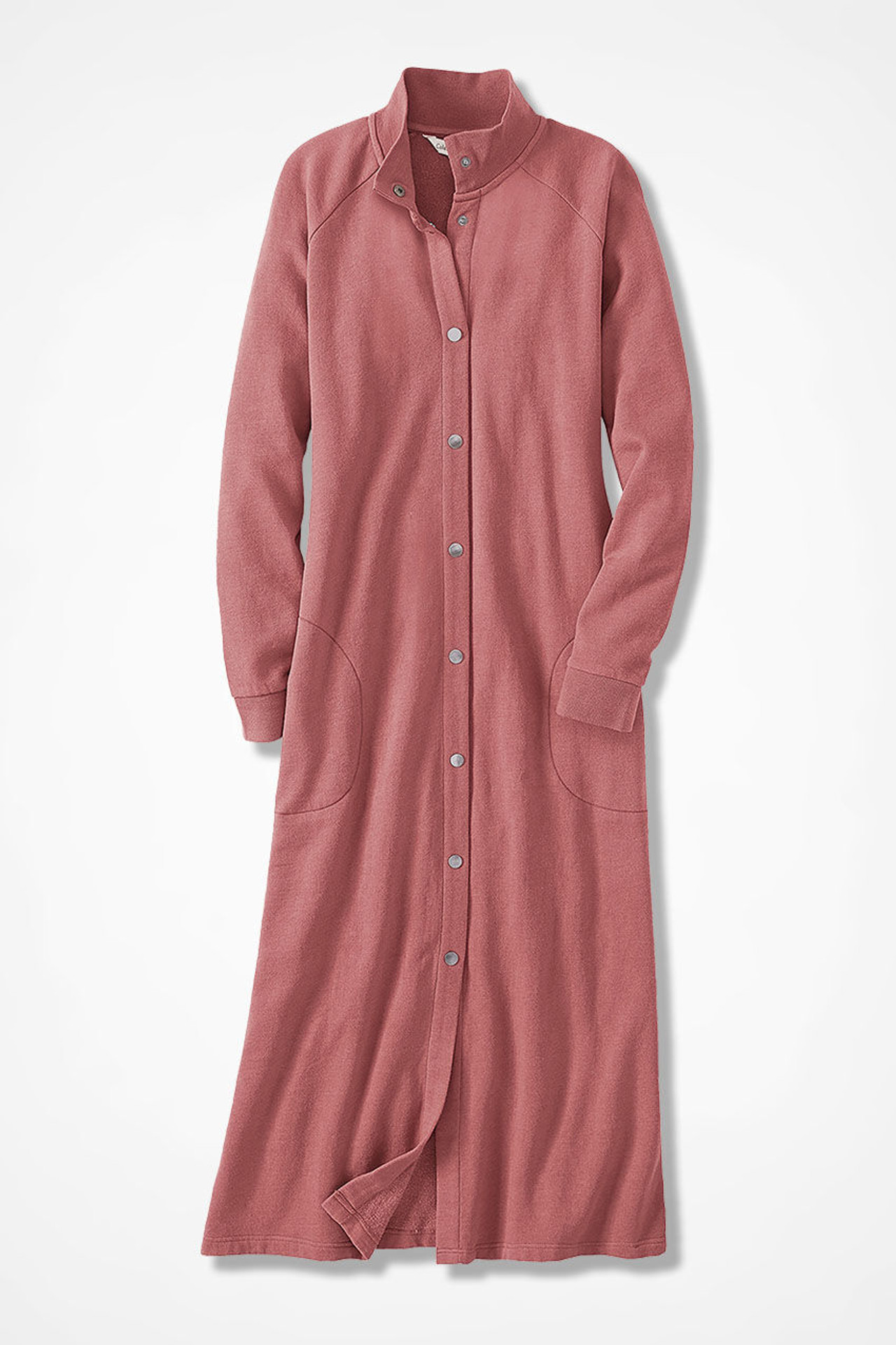 Snap-Front Sweatshirt Lounger