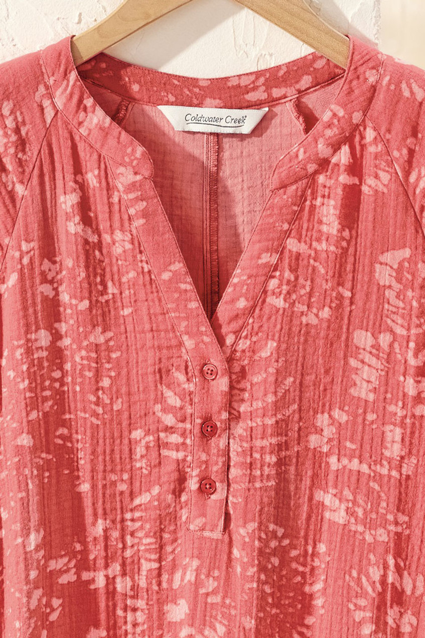 Batik Brushstroke Gauze Caftan
