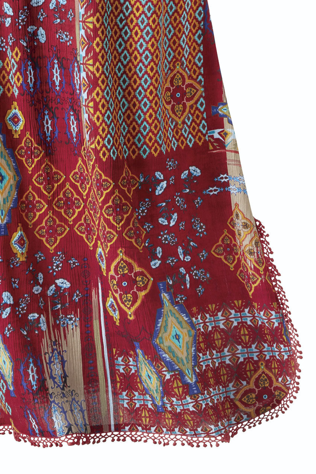Patchwork Journeys Border Print Dress