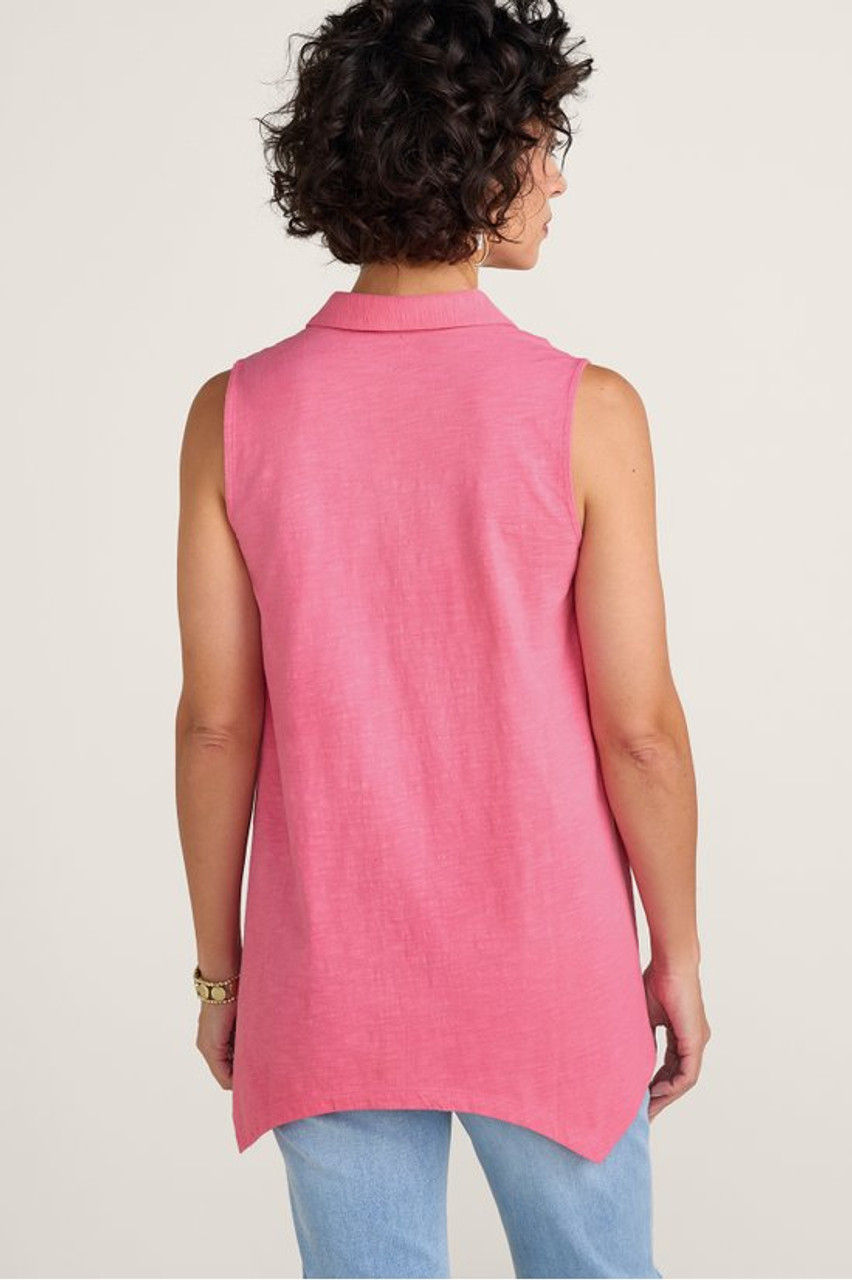 Danielle Button Sleeveless Tunic