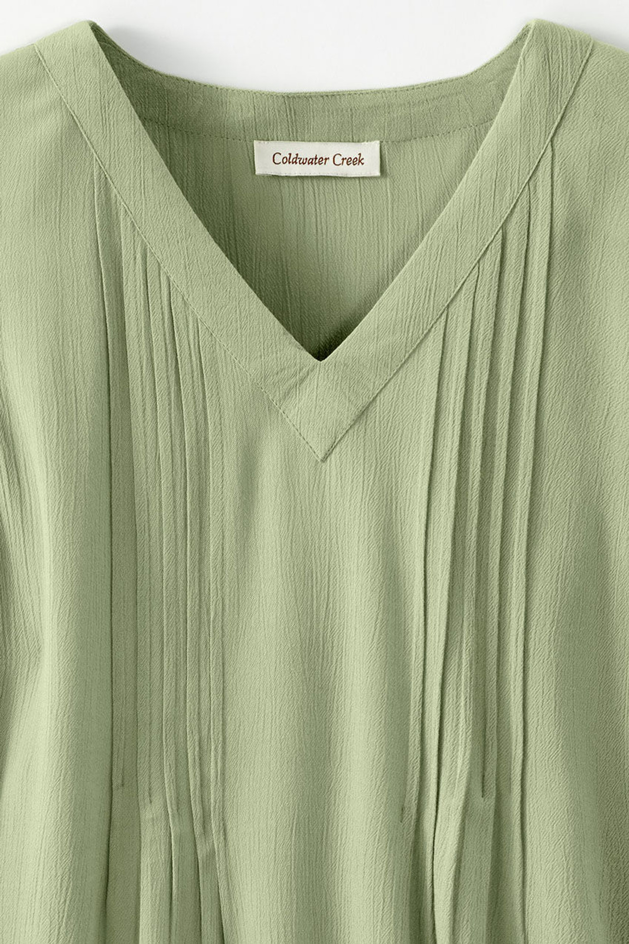 Solstice Tuck-and-Release Cap-Sleeve Blouse