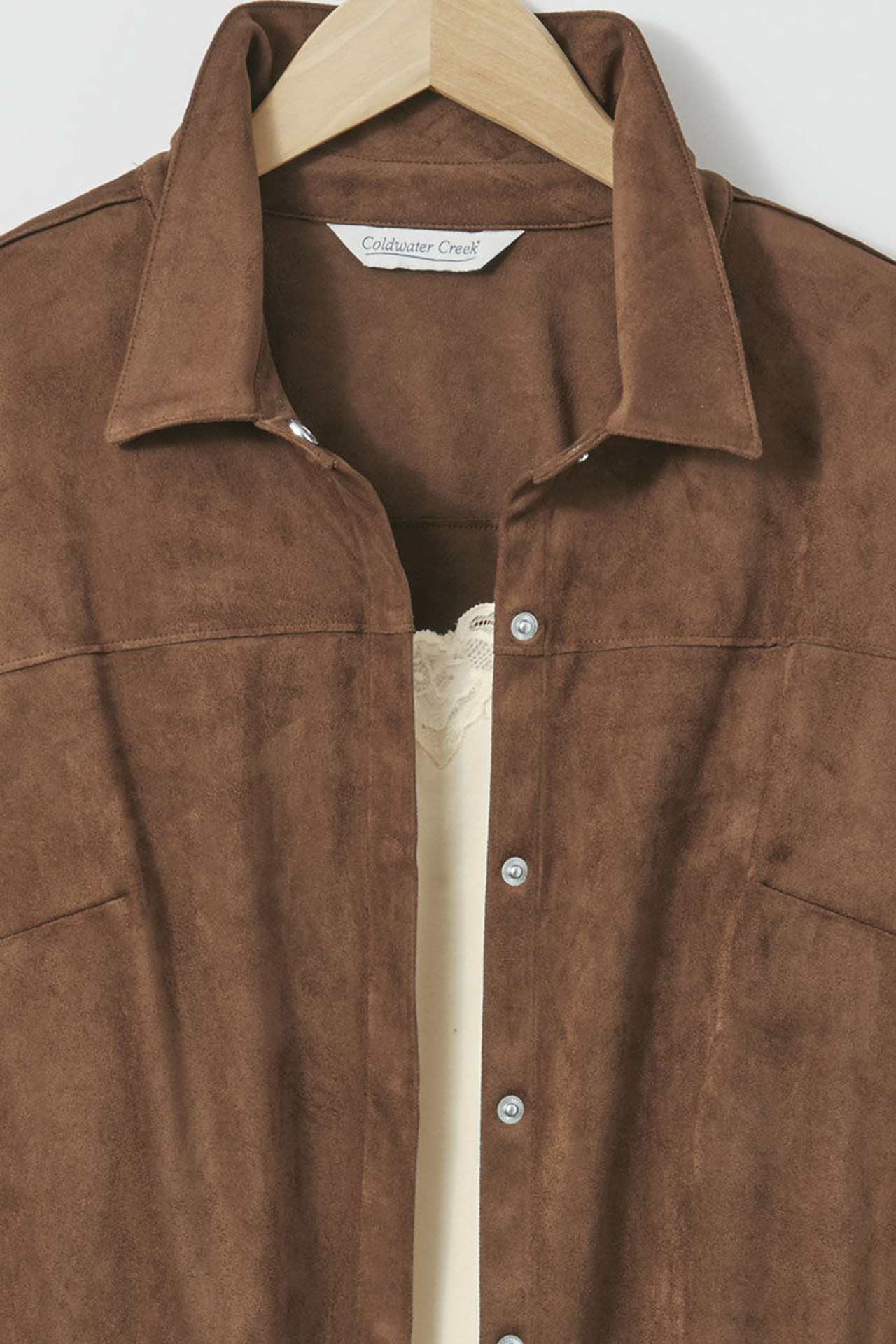 Faux Suede Big Shirt