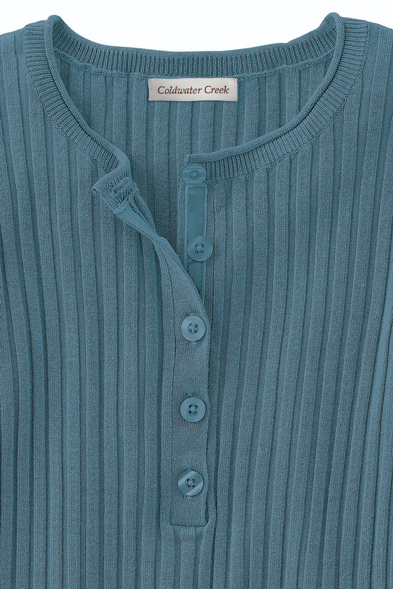 Ribbed Henley Sweater