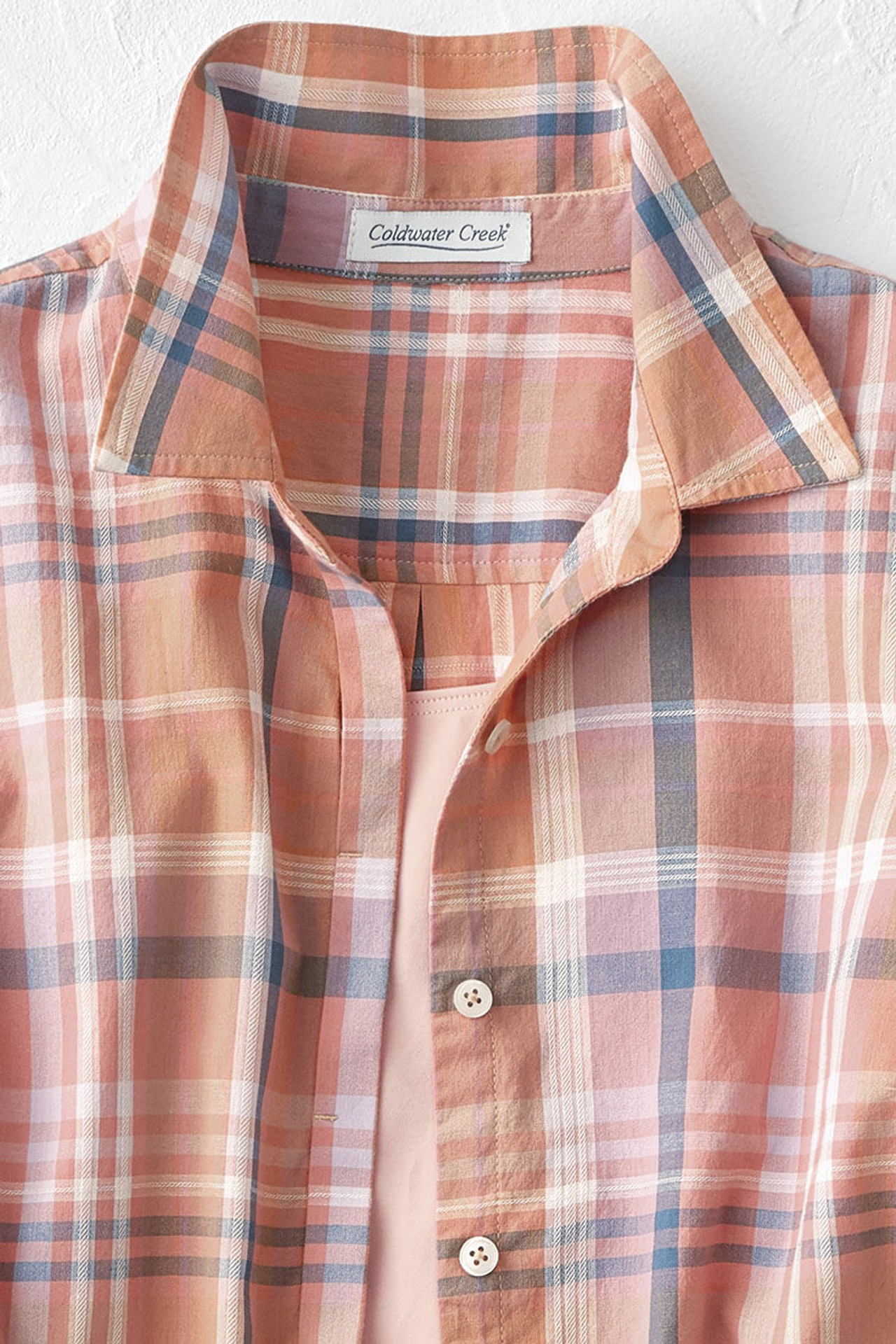 Madras Button-Front Shirt