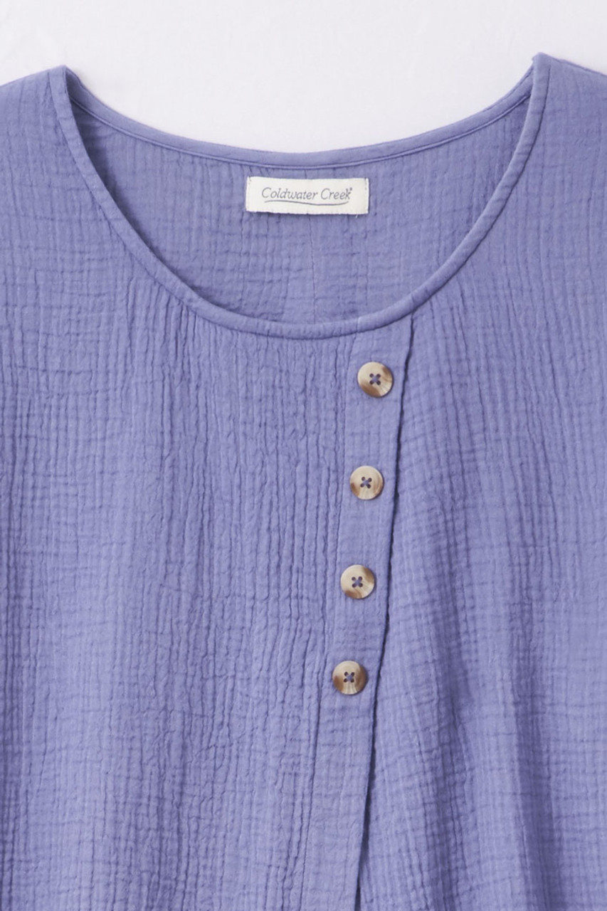 Light as Air Gauze Pullover Tunic Top