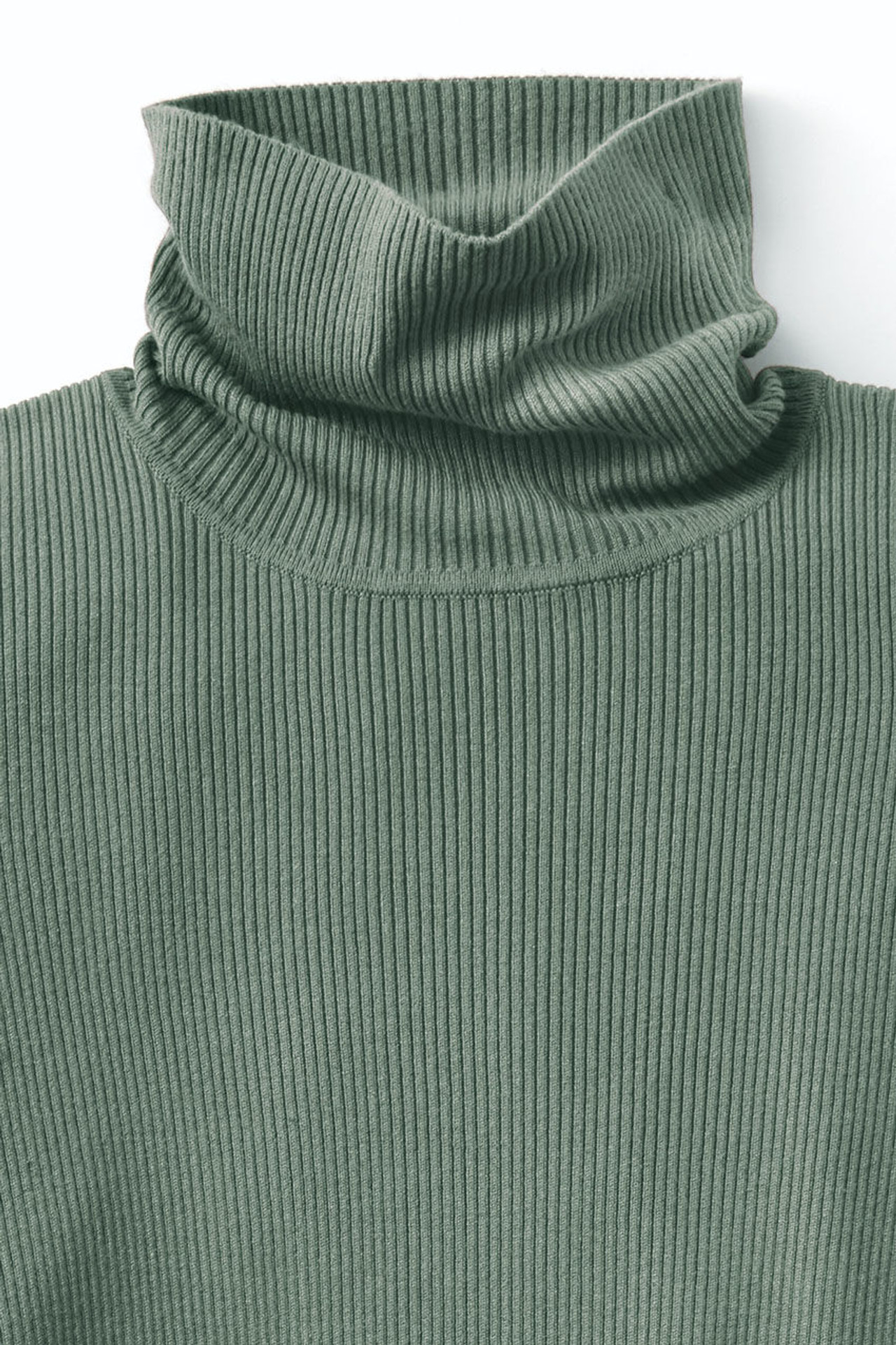 Ribbed Turtleneck Sweater