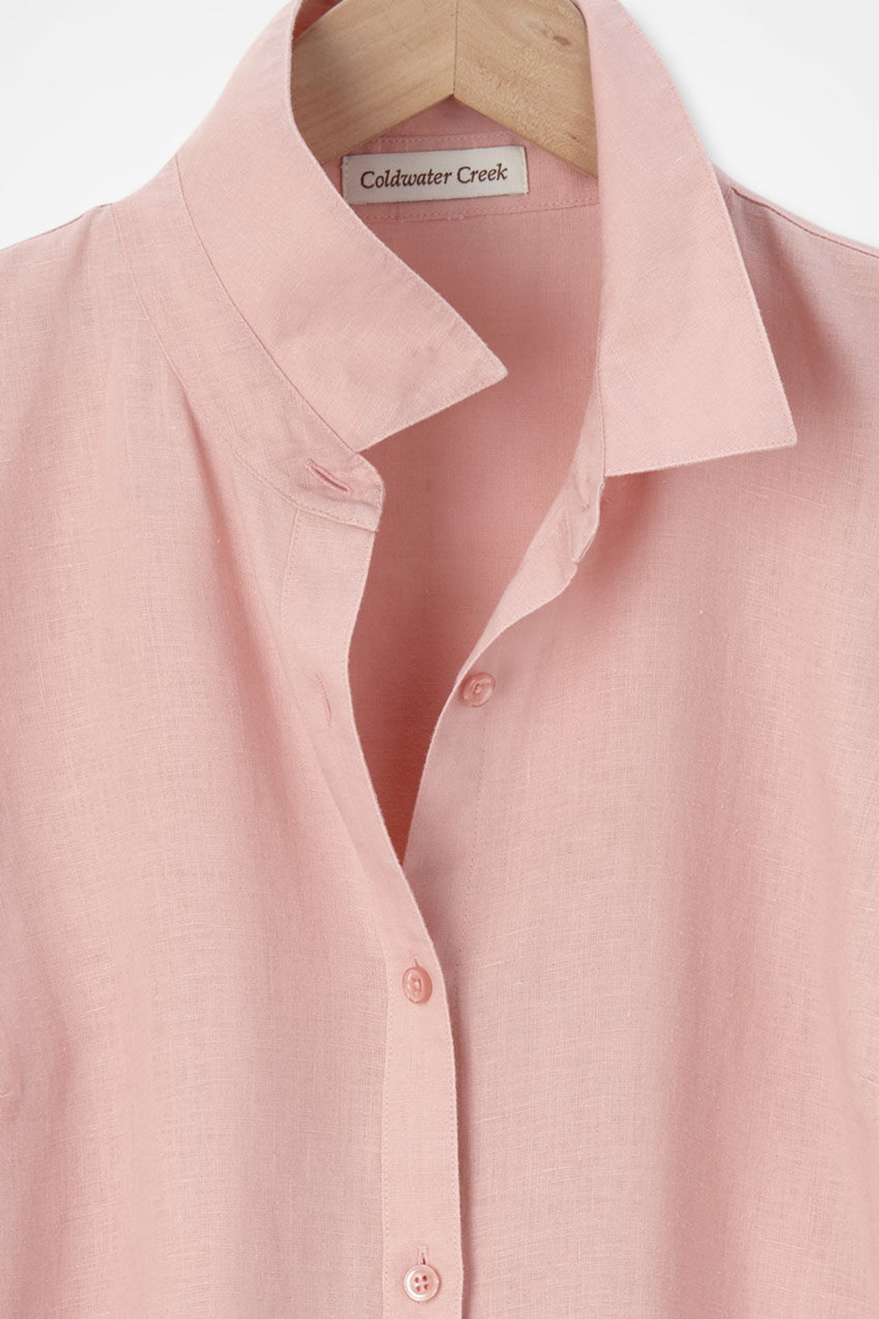 Easy-Care Linen Big Shirt